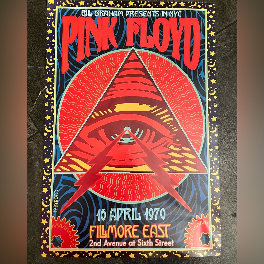 Traded* New! Pink Floyd Live at the Fillmore 1970 Concert Poster 10X16 Wall Art